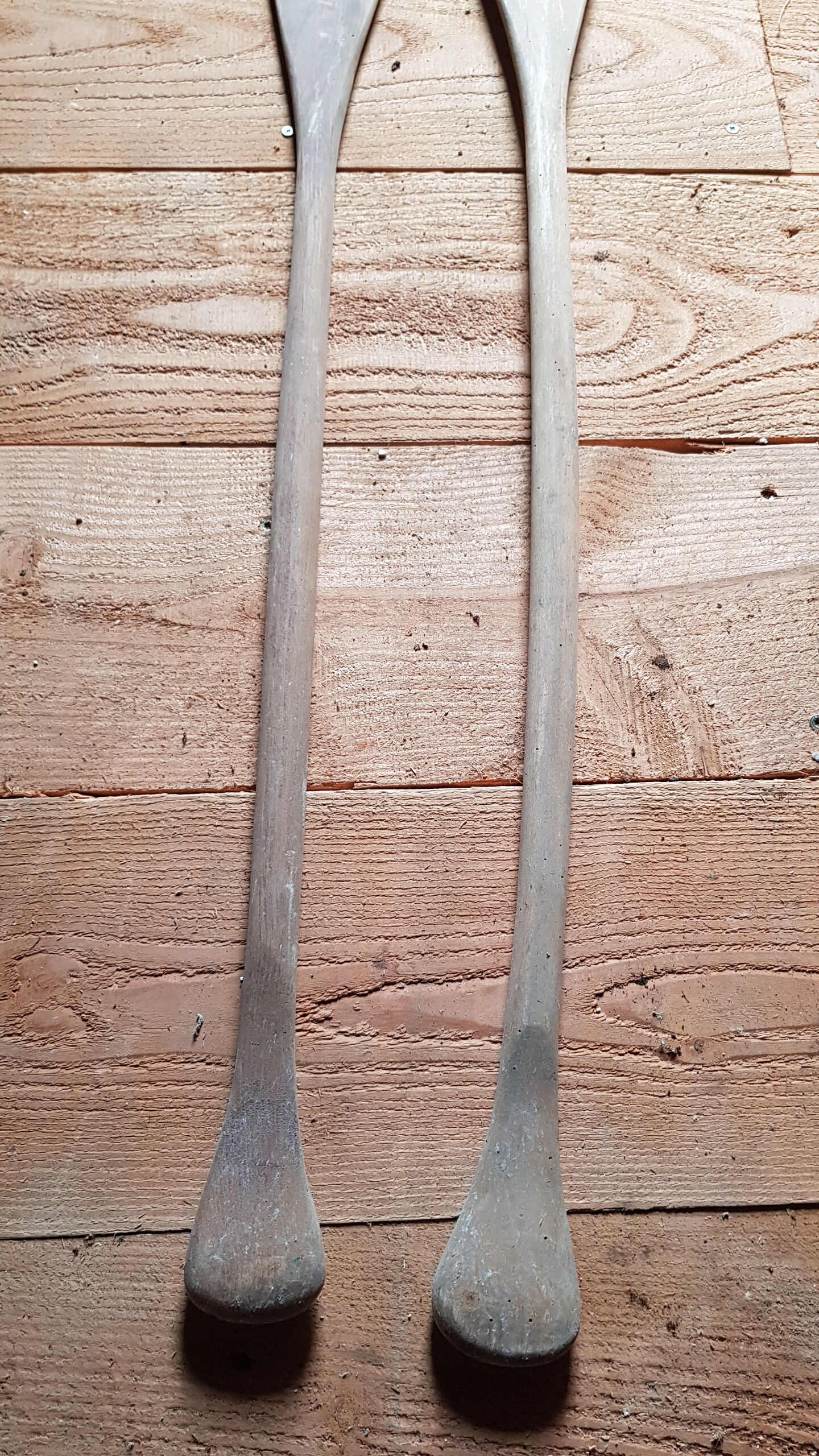 Oars / paddles old wooden