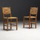 "Bauche" Dining Chairs by Charlotte Perriand for Steph Simon, France, 1950s
