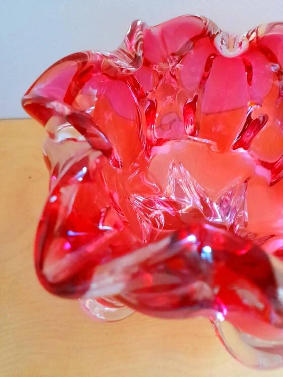 Bohemian glass cup by Josef Hospodka 1960