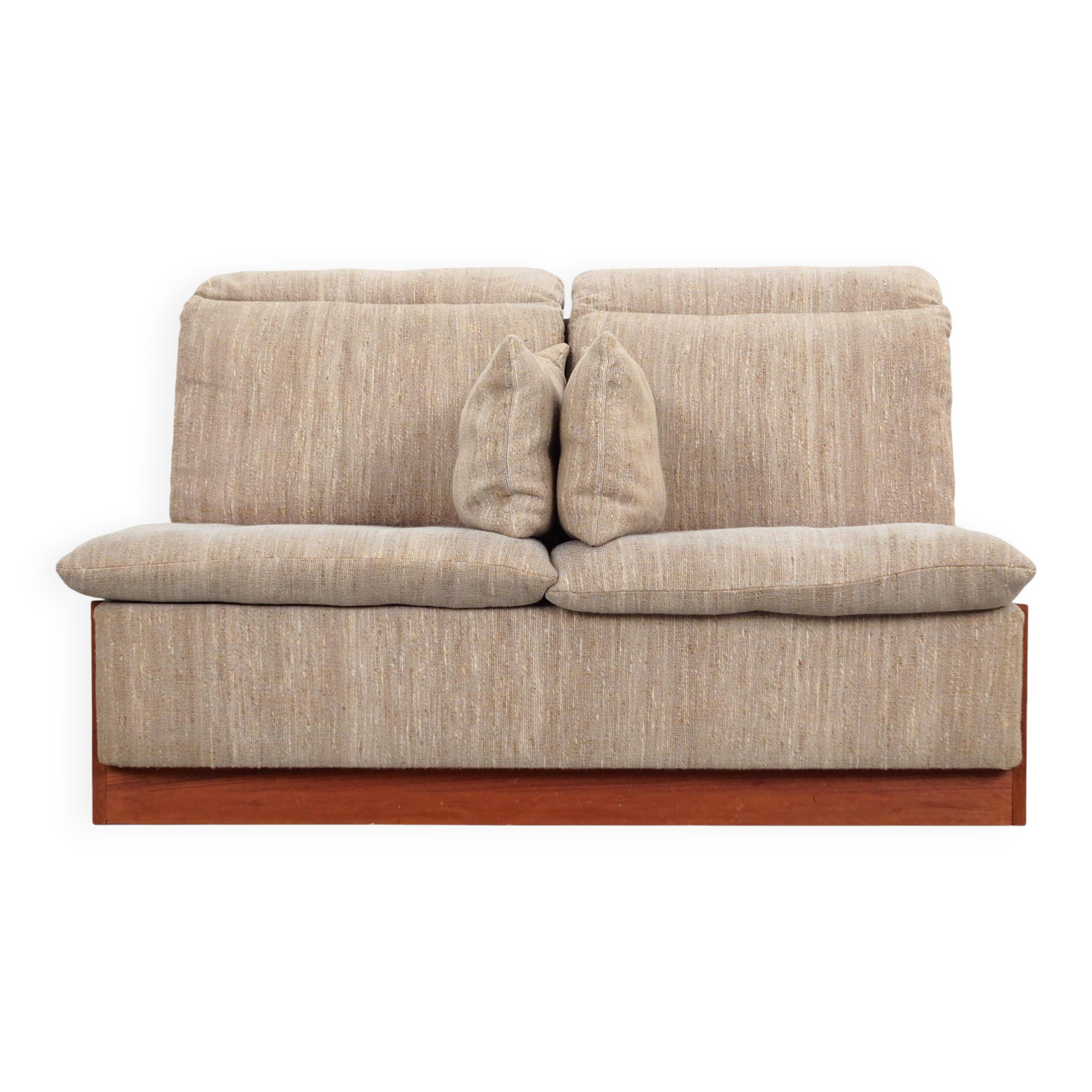 Canapé en teck, design danois, années 1970, production : Danemark