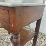 Marble and wood dressing table