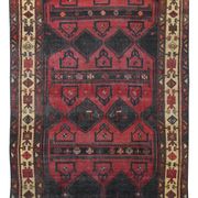 Traditional tribal wool runner rug long handwoven oriental carpet 155x320cm