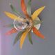 Applique ou plafonnier fleur 70s