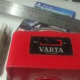 Vintage Red Varta lamp