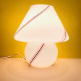 Lampe de chevet champignon en verre de murano