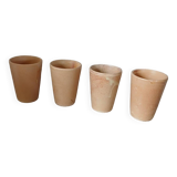 4 stoneware mugs