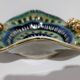 H. Bequet Quaregnon ceramic plate, Belgium 1950s.
