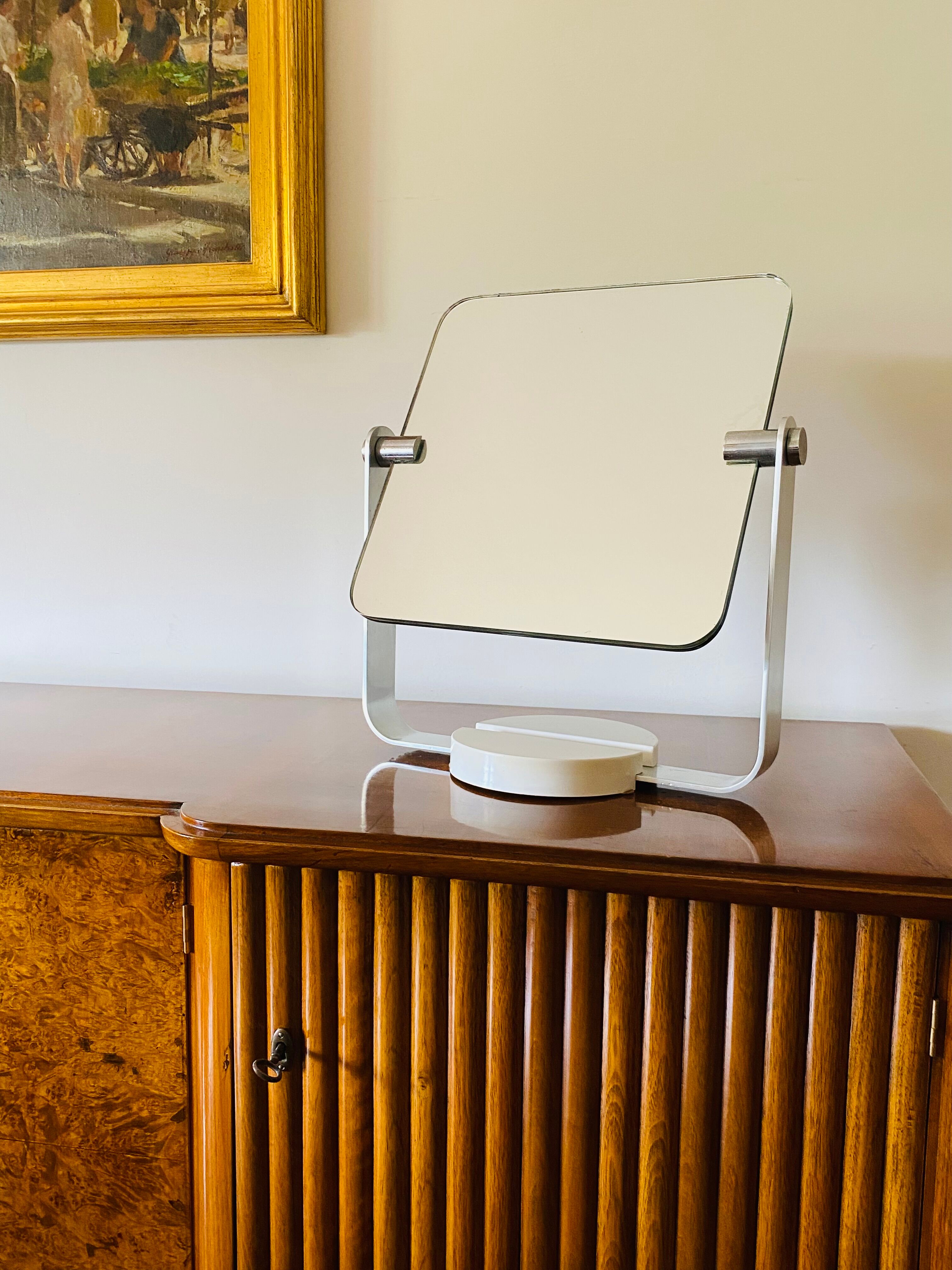 Table mirror / vanity, Italy 1970s