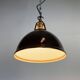 Vintage Industrial Black Painted Pendant Lamp