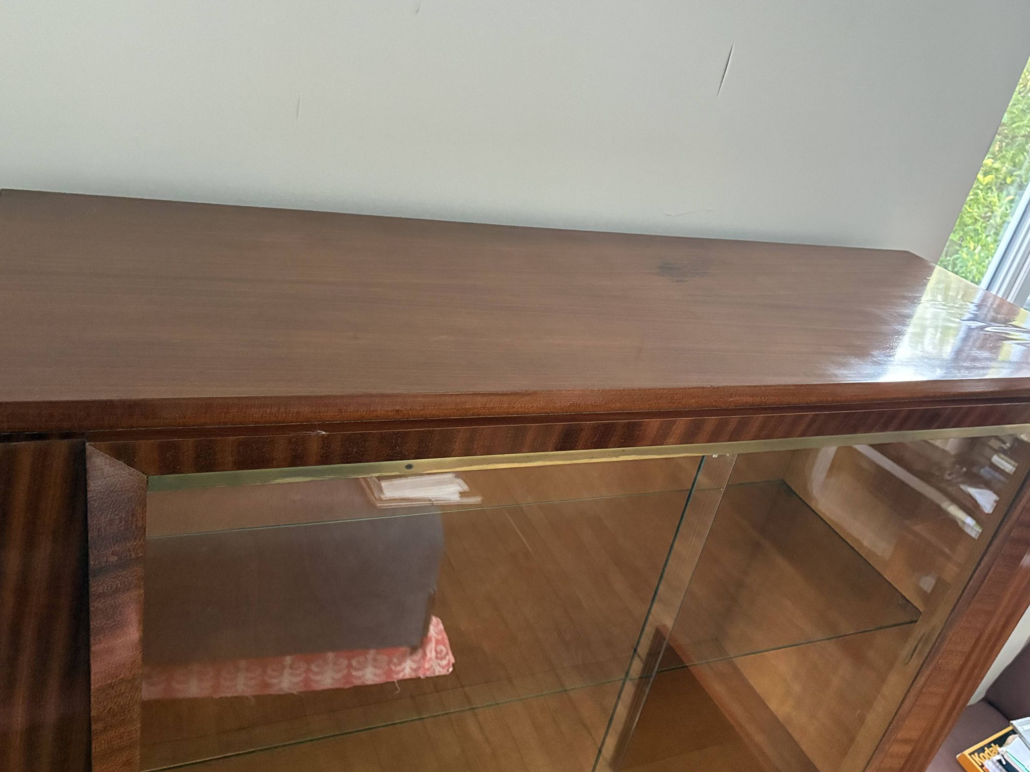 Grande vitrine Art Déco moderniste