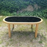 Rattan dining table 1980