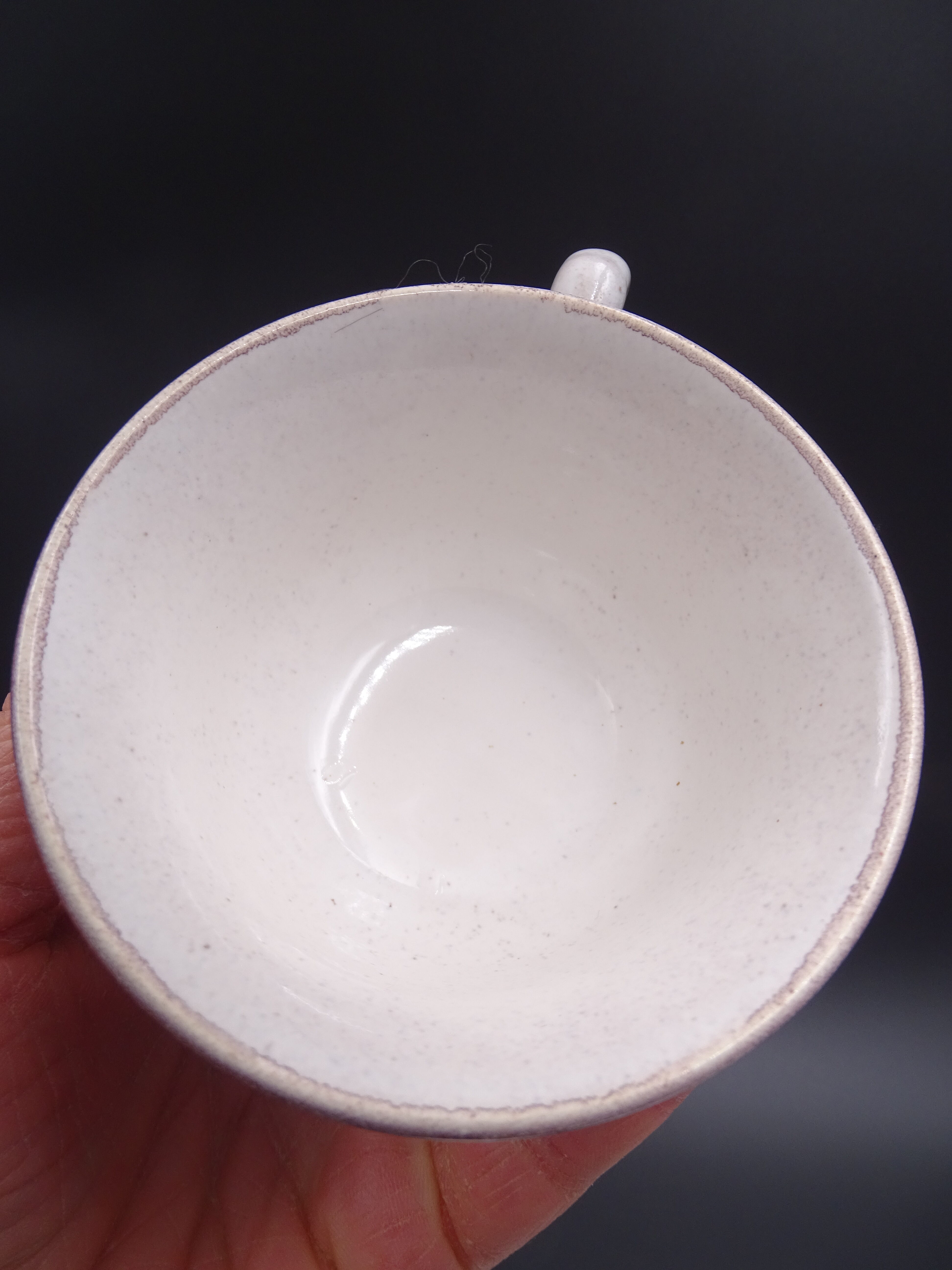 Set of 10 tea cups or coffee Niderviller model Cassandra - Flower decoration