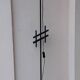 Black iron floor lamp
