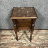 Empire / consulate walnut bedside table circa 1850
