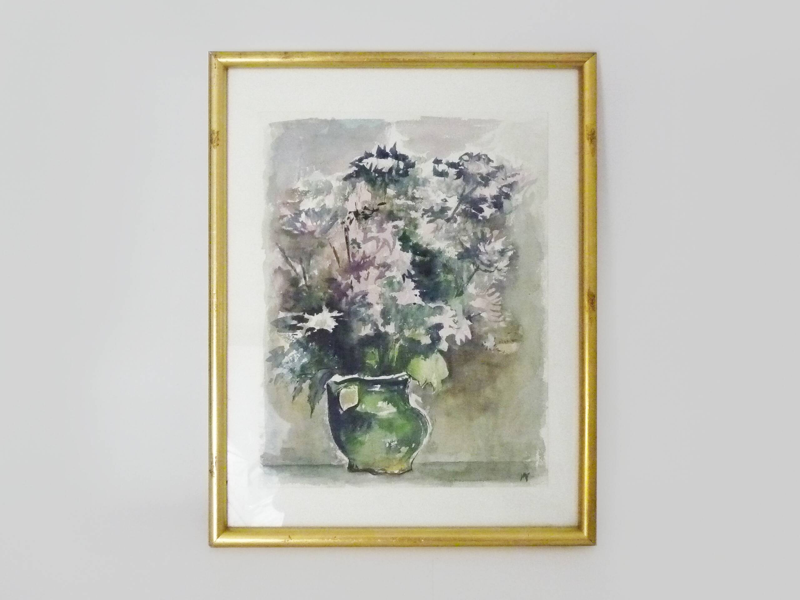 Oil on wood by Riccardo Capone Procession 50s 60s