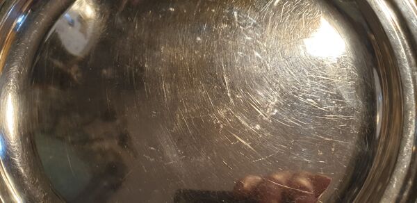 Plat de service metal argenté Christofle