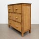 Vintage rattan commode in Riviera style, 1970s.