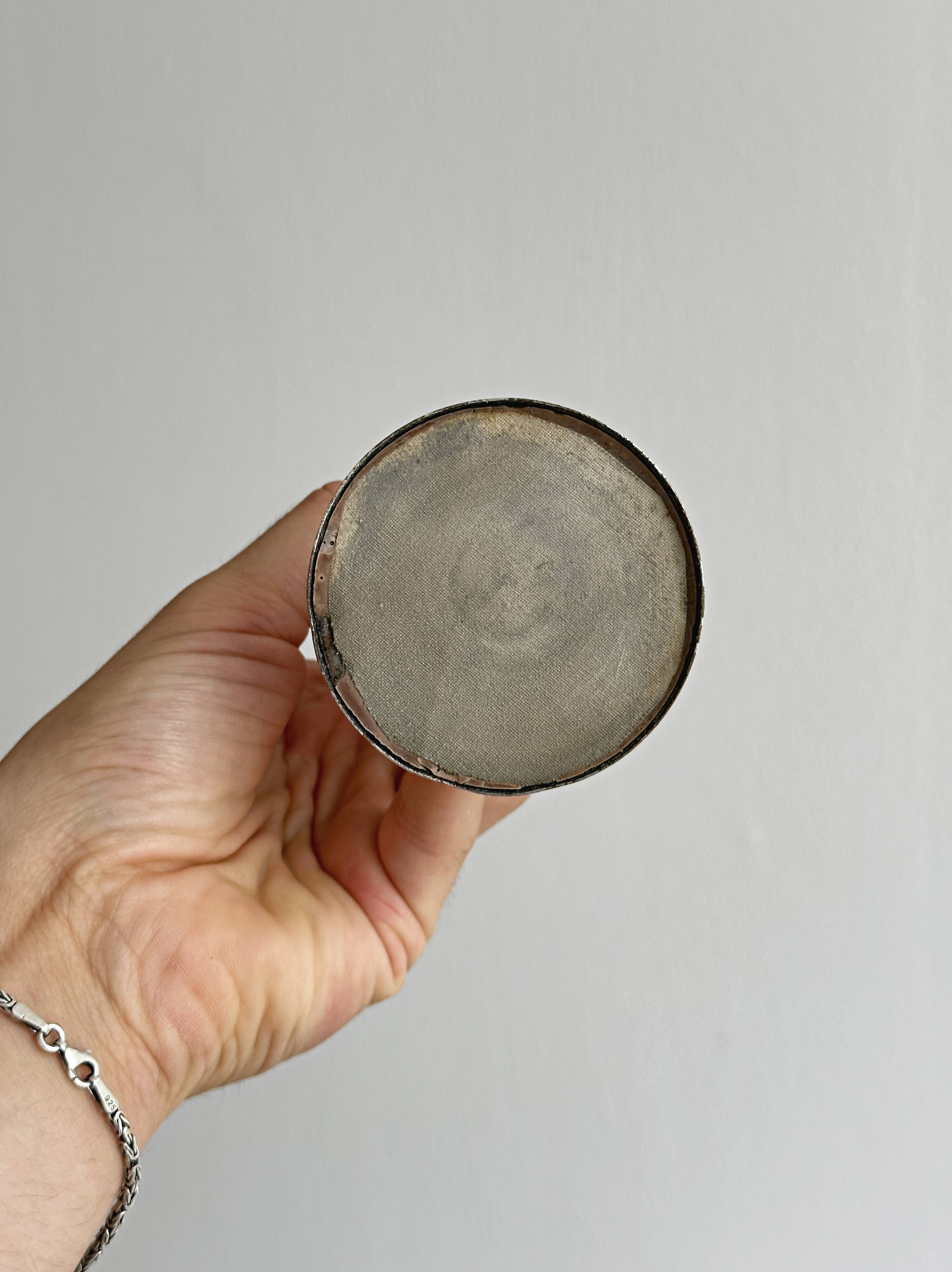 Pair of silver-plated flower vases