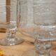 Set 4 coupes  verre bullé