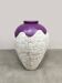 Vintage mactan stone vase XXL 'Color dip'