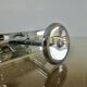 Wall-mounted coat rack in chrome brass, Art Deco, 2 hooks, 1940s 50s