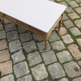 Eiffel-colored patinated cherry wood coffee table