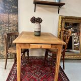 Old oak table with drawers