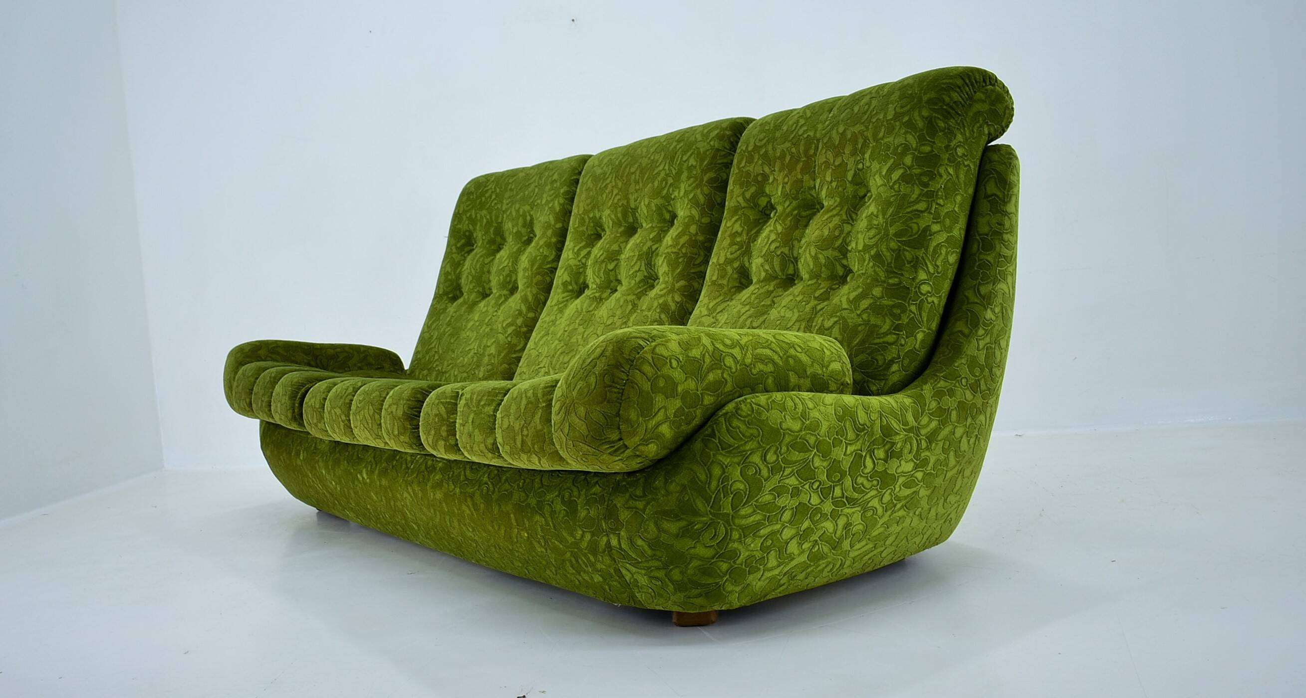 Big Design Three-Seat Sofa Atlantis,Czechoslovakia 1970s