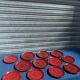 12 Assiettes en céramique sang de bœuf Chinoise des années 1950
