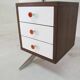 Bureau vintage en wengé moderne du milieu du siècle, ère spatiale, années 1960
