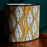 Oval lampshade vintage fabric Ikea 2006 design Linda Svensson
