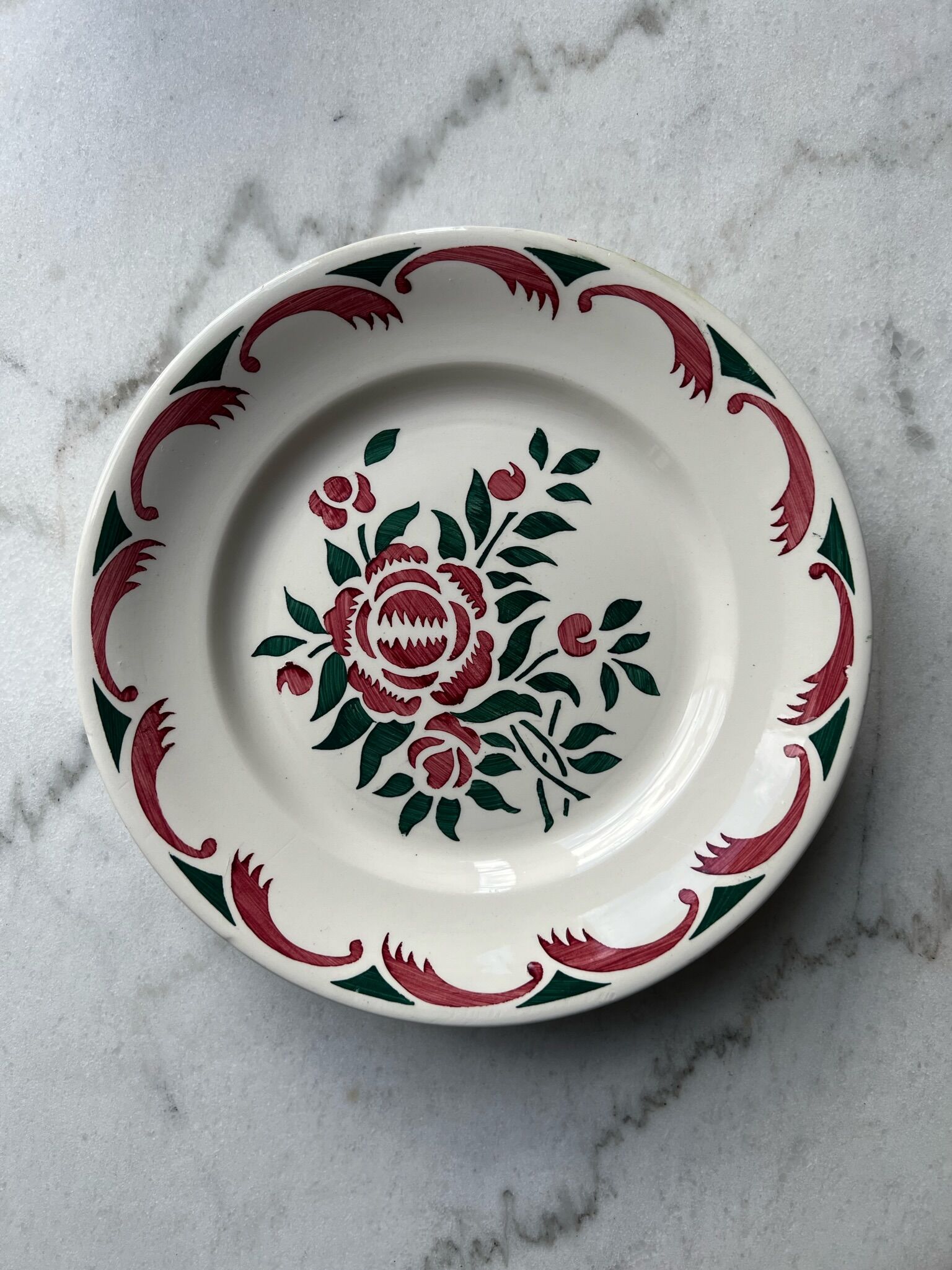 4 plates Longwy France