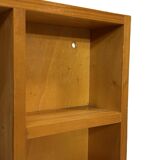 Porte-manteau console miroir en pin vintage au design minimaliste