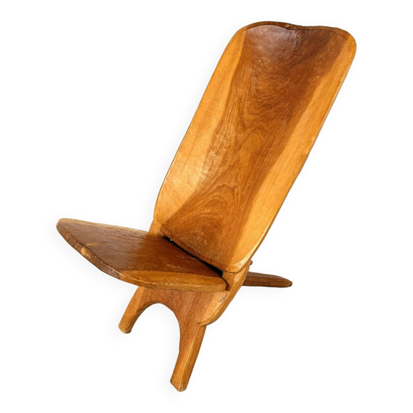 Chaise à palabre africaine vintage, 1960