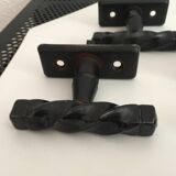 Vintage metal handles.