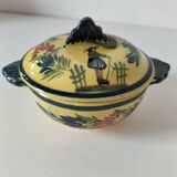 Breton bonbonnière Quimper Henriot – Hand-painted earthenware