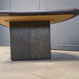 Vintage triangular Kingma style coffee table, 1970s