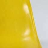 Yellow Set (4) Herman Miller Original Eames DSW Side Shell Chairs