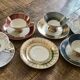 Vintage German fine porcelain cups and saucers