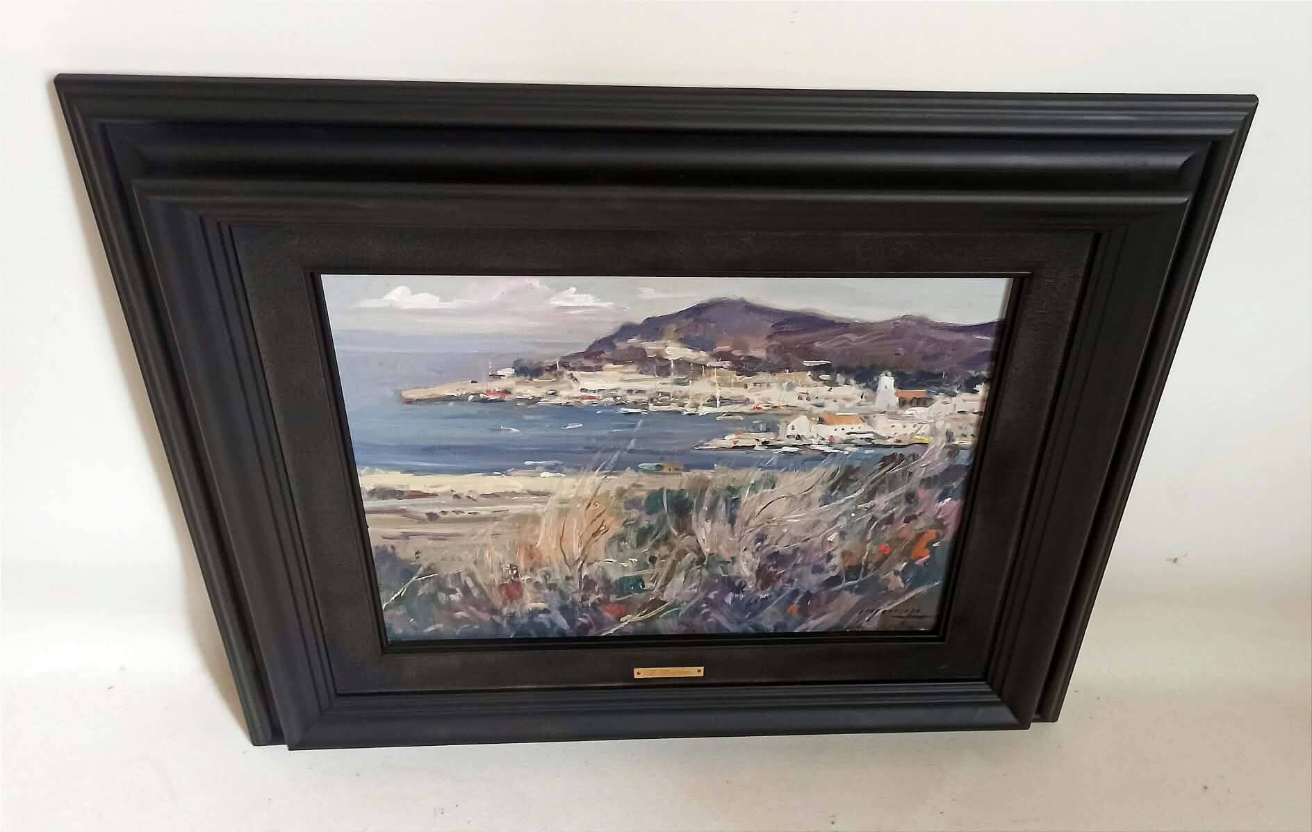 Coastal marine landscape Oil on canvas by Jaume Mariné I Albamonte