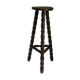 High tripod stool in turned wood