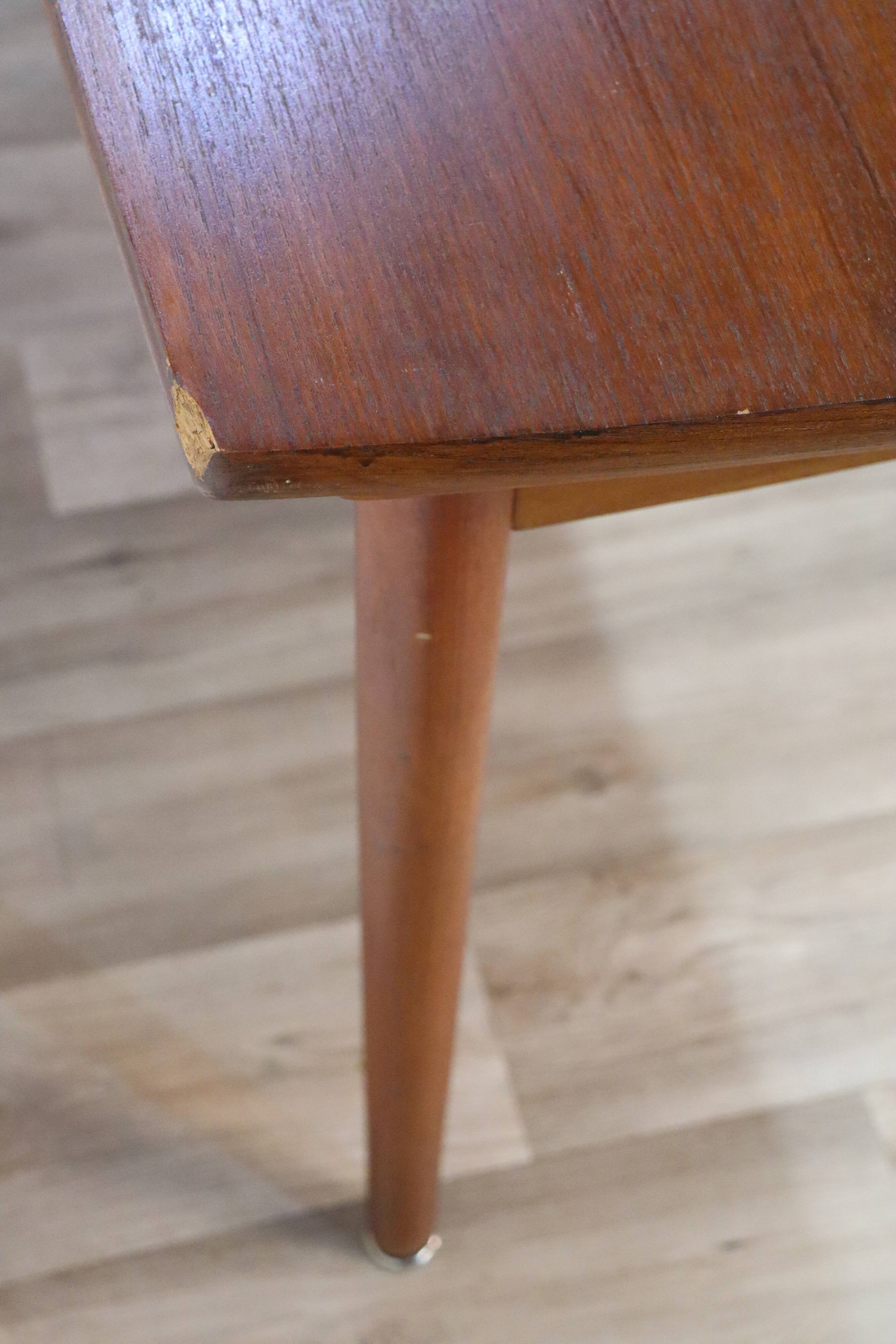 Scandinavian extendable meal table Denmark teak 1960