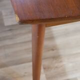 Scandinavian extendable meal table Denmark teak 1960