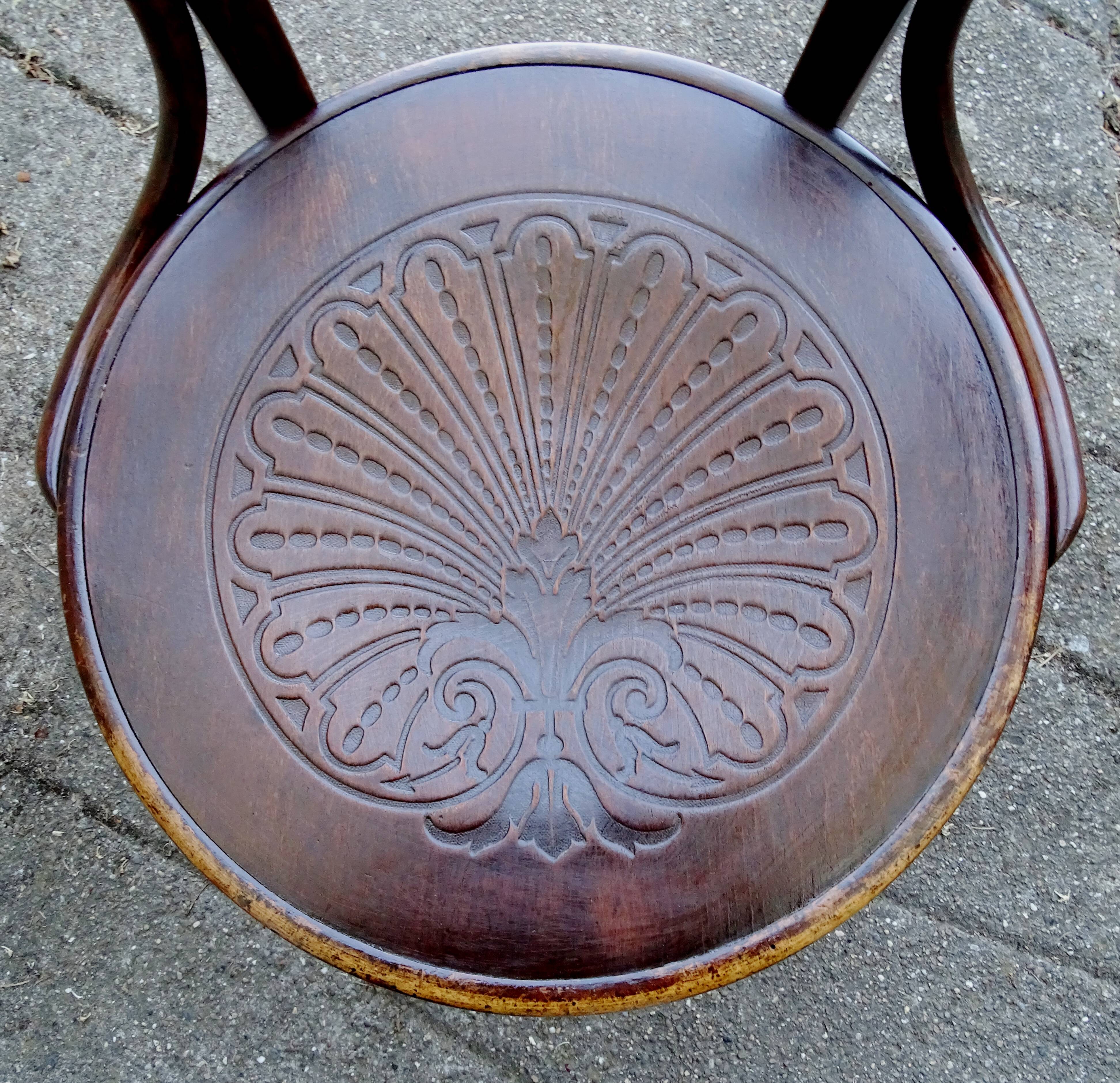 KOHN office armchair N°704/n circa 1905 -bentwood -