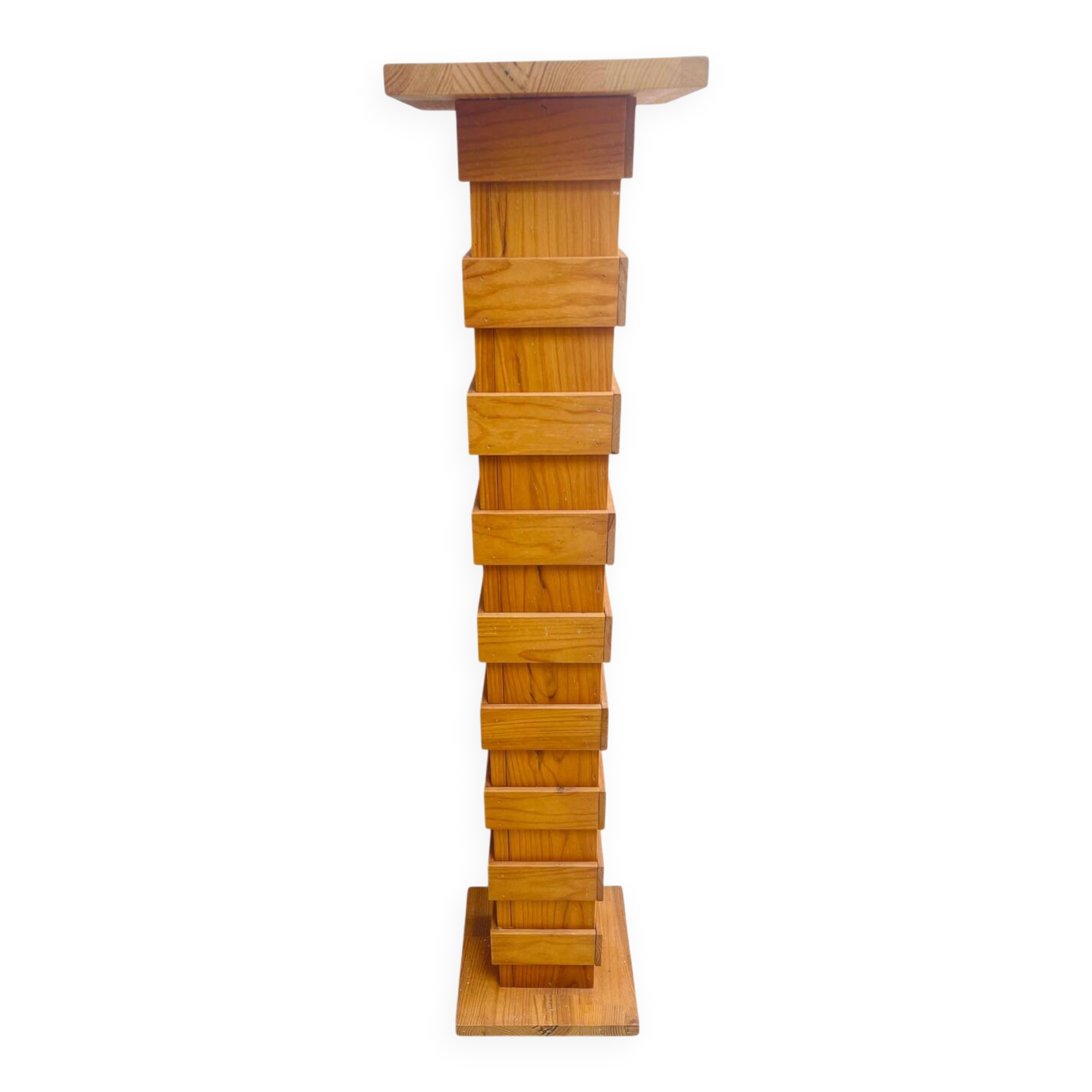 Designer wooden plant stand – 70s