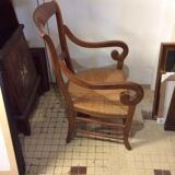Straw armchair