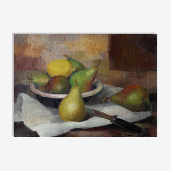 Still life with pears Marcel Roche