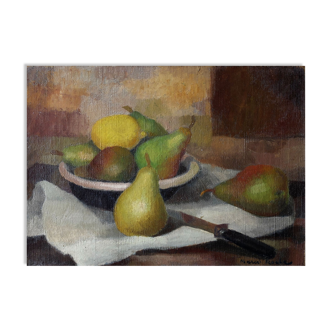 Still life with pears Marcel Roche