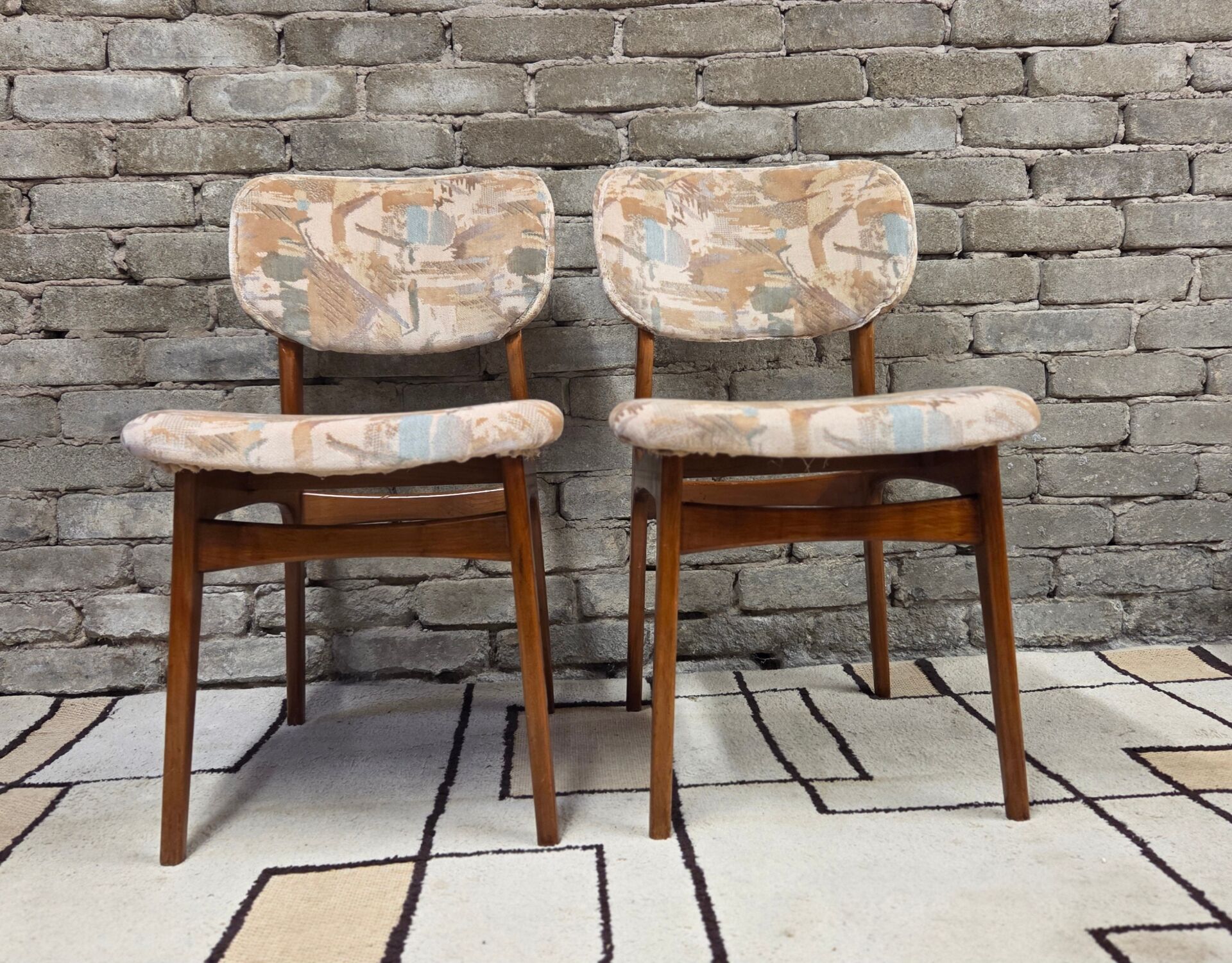 Pair of Scandinavian teak chairs from the 60s/70s.