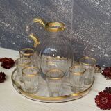 Daum Nancy crystal liqueur service